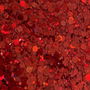 Red Holographic Hexagon Mix - 1g Jar