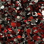 Red, Black & Silver Dot Sequins