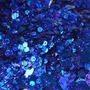 Royal Blue Holographic Hexagon Mix - 1g Jar