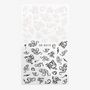 5D Black and White Flourish Stickers