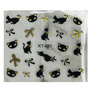 Black & Gold Cat Stickers #11