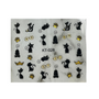 Black & Gold Cat Stickers #28