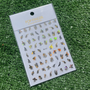 Leaves Stickers - Black and Gold Holo Leaves Stickers - Black and Gold Holo