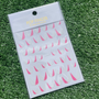 Pink Glitter Tip Stickers