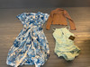 44 Unit Lot (SKU#: AB1631) Michael Kors, Kenneth Cole, Monteau, Levis, Jane + Delancey, Green Envelope, Kendall + Kylie,  Blue Island, Lola River, Rachel Zoe, Ellen Tracy, Joie, Sim & Sam, Olive + Oak, and more