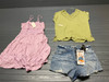 47 Unit Lot (SKU#: AB1758) Puma, Tahari, Nicole Miller, Kendall + Kylie, Jane + Delancey, Premise, C&C, Sim & Sams, Kensie Jeans, Crosby, Sigrid Olsen, Sincerely Jules, and more