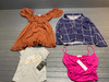 54 Unit Lot (SKU#: AB1967) Abercrombie & Fitch, BCBG, House of Harlow, Calvin Klein, Lane Bryant, Lucky Brand, Valentina Nald, Maison d Amelie, Taylor, Joie,  Rachel Roy, Carmen Marc Valvo, Asics, Becca, Pleione, RO&DE, Lola River, and more