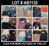 62 Unit Lot (SKU#: AB1135) Lucky Brand, Cowboys, Puma, Rachel Zoe, Nanette, and more