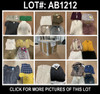 47 Unit Lot (SKU#: AB1212) Anne Klein, Jessica Simpson, Calvin Klein, Lucky Brand, Tommy Bahama, and more