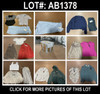 47 Unit Lot (SKU#: AB1378) Adidas, Lucky Brand, Calvin Klein, Tahari, Armani Exchange, Adrianna Papell, Cyrus, and more
