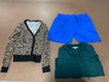 47 Unit Lot (SKU#: AB1378) Adidas, Lucky Brand, Calvin Klein, Tahari, Armani Exchange, Adrianna Papell, Cyrus, and more