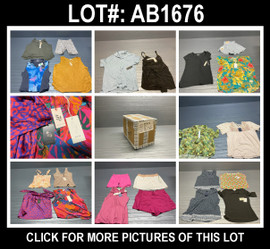 51 Unit Lot (SKU#: AB1676) Calvin Klein, Nicole Miller, Nike, Beyond, Lucky Brand, Carmen, Jane + Delancey, Tahari, Rose + Olive, Eclair, Aura, Joie, and more