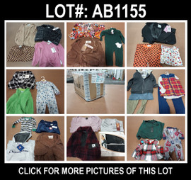 32 Unit Lot (SKU#: AB1155) Kids apparel + Tahari, Jessica Simpson, Carters, Nanette, and more