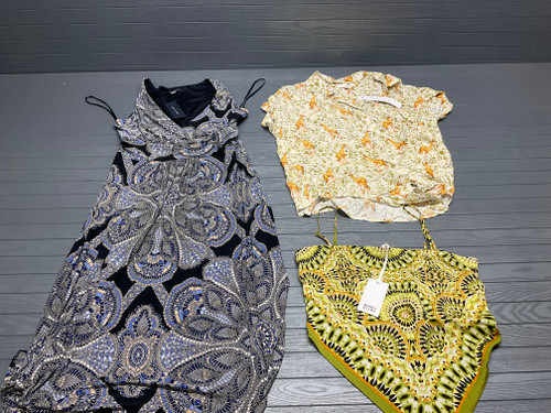 62 Unit Lot (SKU#: AB1688) Guess, Nicole Miller, Marled, Nike, Vince Camuto, Tommy Hilfiger, Tahari, Cable & Gauge, Rose + Olive, Jane + Delancey, Philosophy, Joie, Haver & Blair, Cynthia Rowley, and more