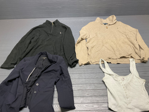30 Unit Lot (SKU#: AB1889) Ann Taylor, Ralph Lauren, Kenneth Cole, Turtleson, Max Studio, Tommy Bahama, Jessica Simpson, Issaac Mizrahi, Carter's,  Worthington, Tahari, Carhartt,Catherine Malandrino, Columbia, Adidas, Weatherproof, Puma, and more