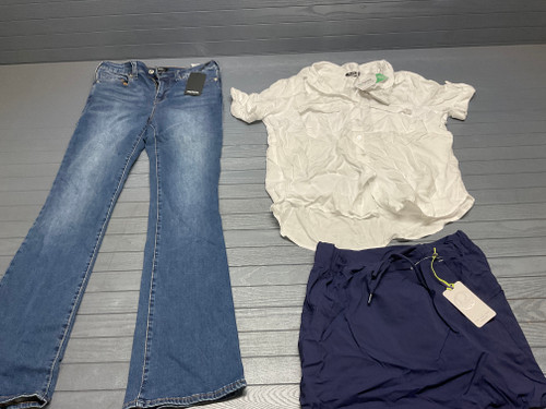 56 Unit Lot (SKU#: AB1943) Guess, Zara, House of Harlow, Cable & Gauge,  See You Monday, Gottex, DL1961, True Religion, Becca, Nanette, Joie, Beyond Control, Kenneth Cole, Tommy Bahama, Lola River, Nicole Miller, Jane + Delancey, and more