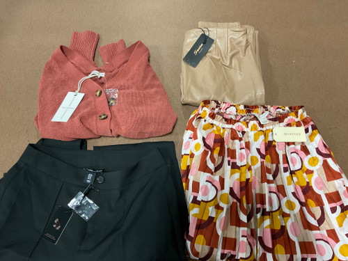 57 Unit Lot (SKU#: AB1192) Tahari, Stoosh, Jordan, Lucky Brand, Joie, and more,