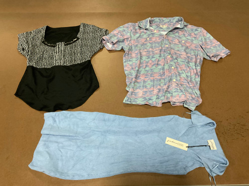 47 Unit Lot (SKU#: AB1378) Adidas, Lucky Brand, Calvin Klein, Tahari, Armani Exchange, Adrianna Papell, Cyrus, and more