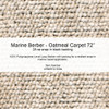 72" Oatmeal Berber Carpet - CPBER72 5509