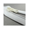 #5 White Plastic Short Single Pull Zipper Slider - ZN5PS W