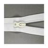 #5 White Plastic Short Single Pull Zipper Slider - ZN5PS W