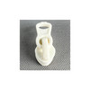 #5 White Plastic Short Single Pull Zipper Slider - ZN5PS W