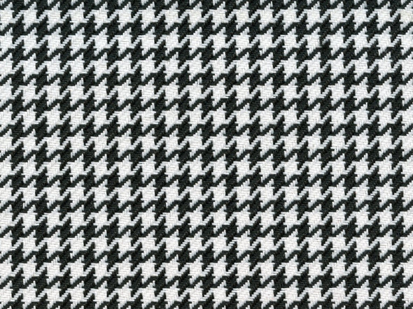 Houndstooth Fabric (54" wide) - Automotive and Furniture Upholstery Fabric - White/Black - HT01