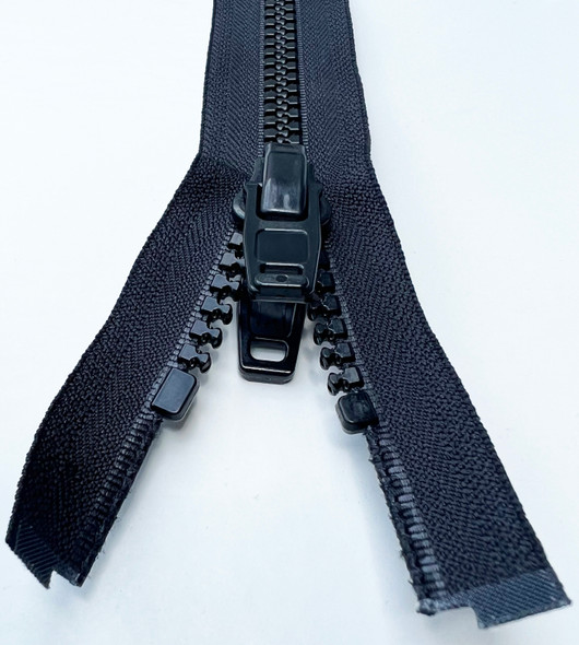 Separating Nylon  Zippers with Double Plastic Pull