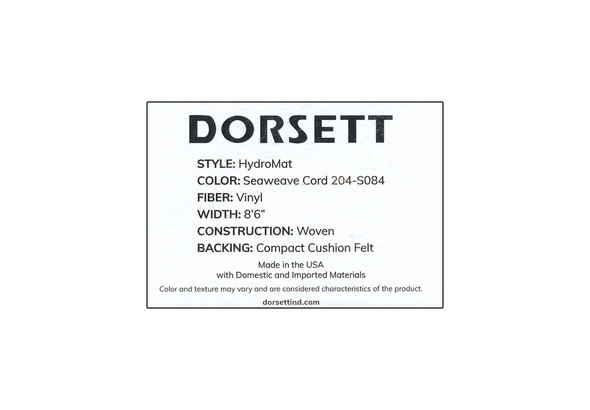Dorsett - HydroMat - Seaweave Cord
