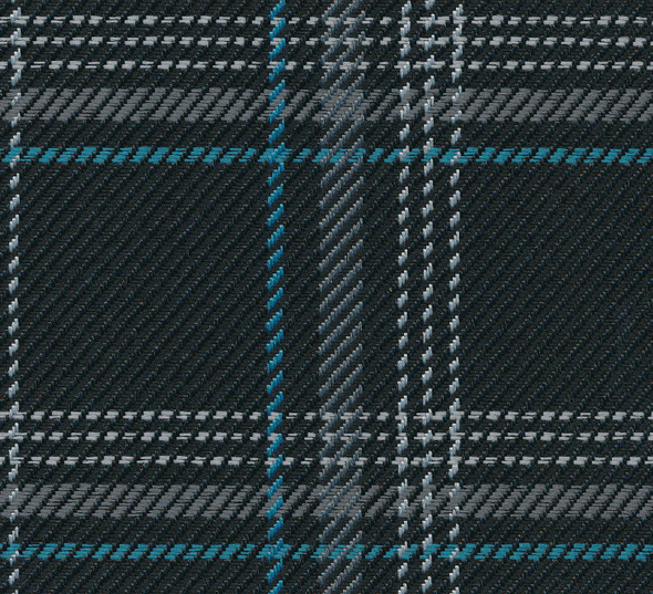 Plaid Fabric (54" wide) - Automotive and Furniture Upholstery Fabric - Teal PLD05