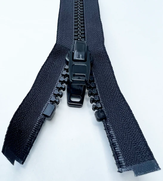 Separating Nylon  Zippers with Double Plastic Pull