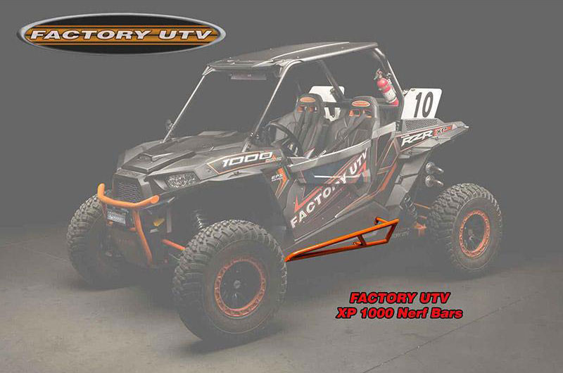 Factory UTV Nerf Bars Polaris RZR XP 1000