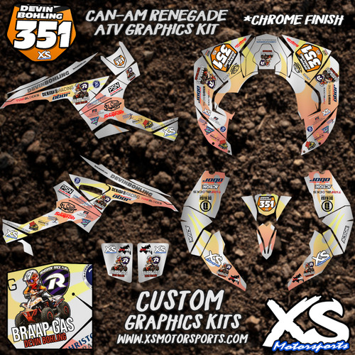 Custom Graphics Kit (HD Vinyl) - Honda TRX-450 ATV Custom Graphics Kit (HD Vinyl) - Honda TRX-450 ATV