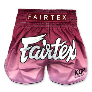 Fairtex X KGP Maroon Fade Muaythai Shorts