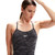Speedo Allover Fixed Crossback Swimsuit - Black - 38"