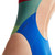 Speedo Placement Turnback Swimsuit - Red/Green - 30"