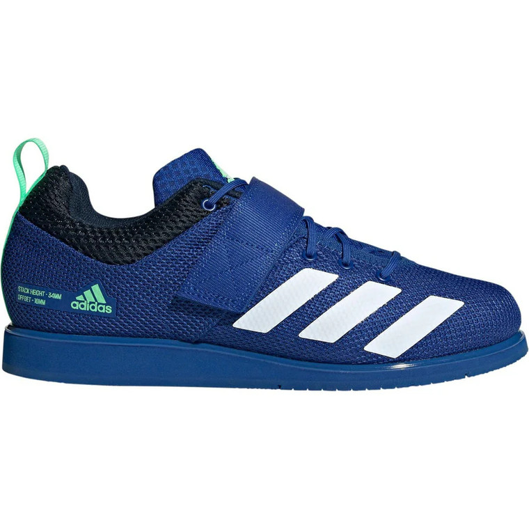 adidas Powerlift 5 Royal Blue White Green Weightlifting Shoes