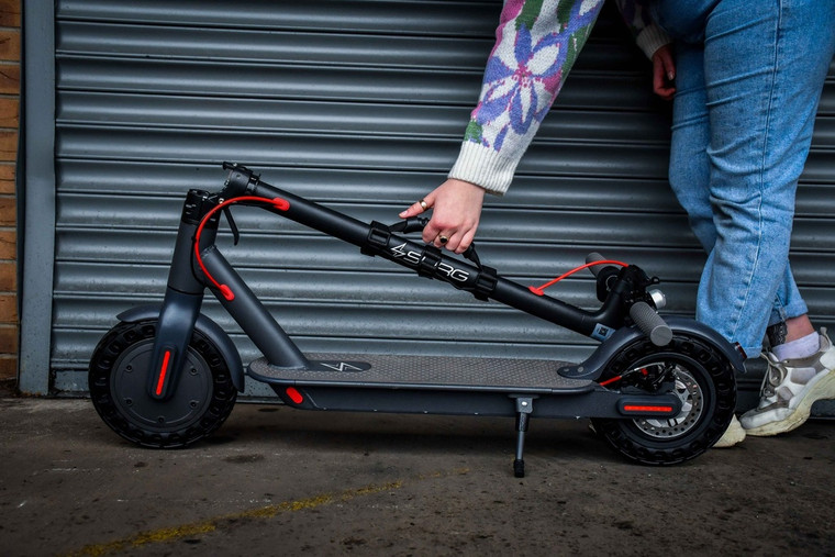SURG Electric Scooter Carry Strap with scooter
