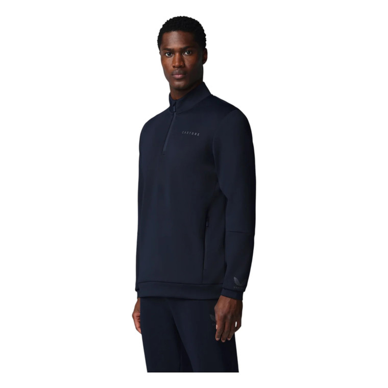 Castore Men’s Flex Long Sleeve Quarter Zip Sweatshirt Navy