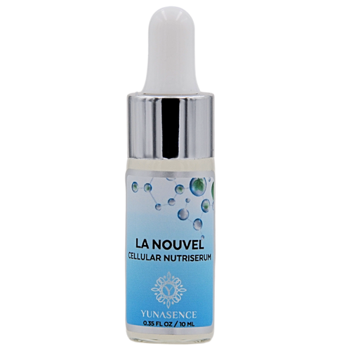 Travel size bottle of La Nouvel Cellular Nutri Serum with Collagen / Elastin, Resveratrol, Peptides, Dragon's Blood & Vitamin C