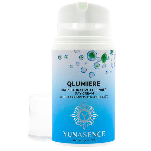 Yunasence Qlumiere Bio-Restorative Cucumber Day Creme with Silk Proteins, Enzymes & Co Q10