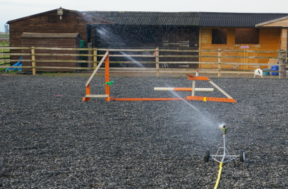 Hosereel Irrigator Arena Watering System up to 20mtrs x 40mtrs