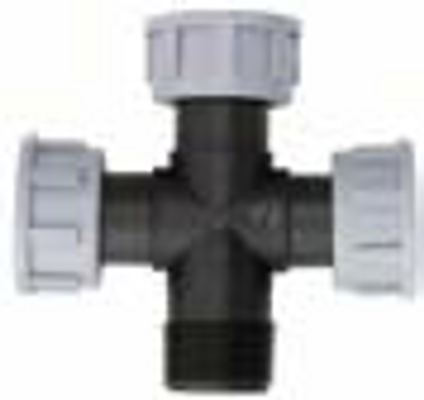 Swivel Manifold Cross Fitting