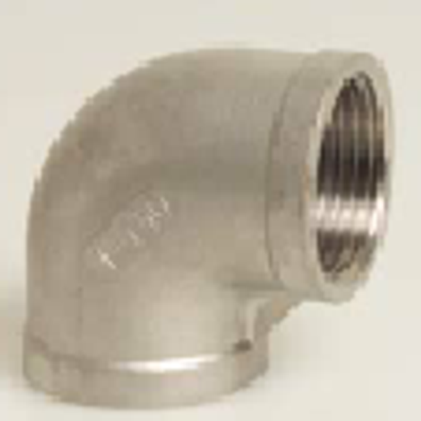 Stainless Steel Threaded Elbow 90°