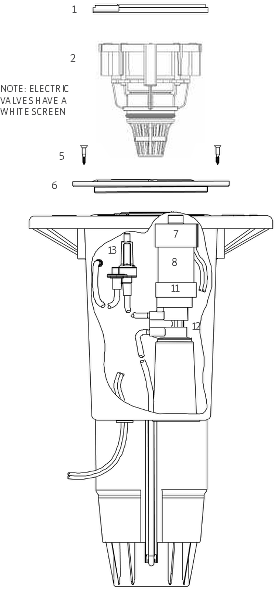 Hunter G900 Sprinkler Body Parts