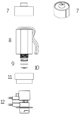 G900 Series Valve in Head Rotary Sprinkler Body Parts