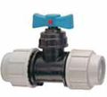 MDPE Stock Cock Valve Isolator Compression Fitting