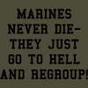 Marines Never Die They Just go to Hell and Regroup.