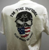 I'M THE INFIDEL ALLAH WARNED YOU ABOUT American flag T-Shirt