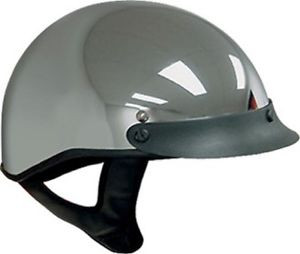 chrome bicycle helmet